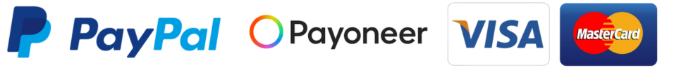 Paypal and Payoneer logo | Paypal logo | Paypal payoneer and debitcard logo